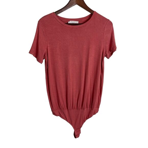 Elodie Pink Short Sleeve Bodysuit Women's Size Small - Picture 1 of 6